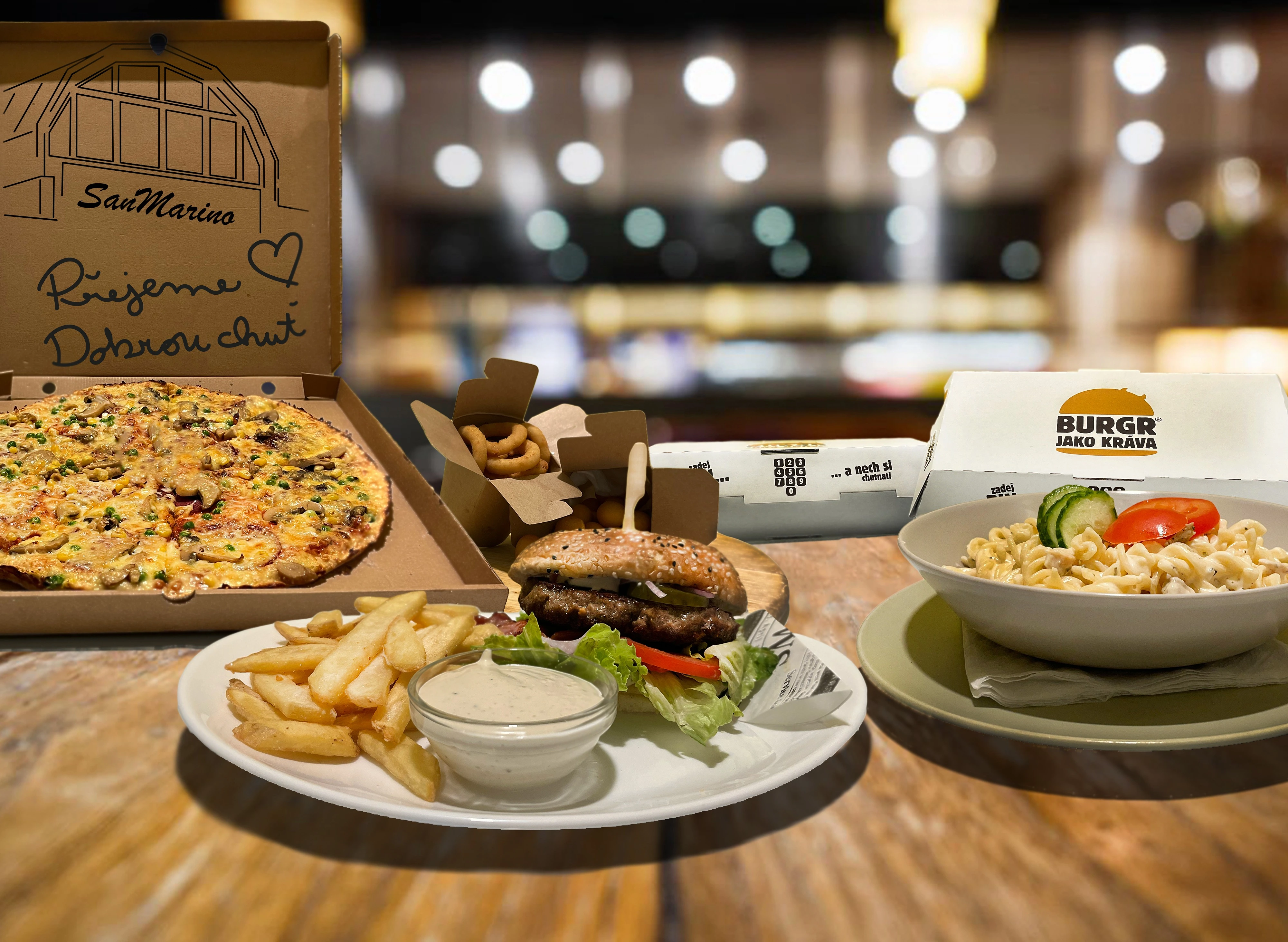 Pizzerie San Marino – široká nabídka pizzy, burgerů, kuřecích specialit a dalších dobrot